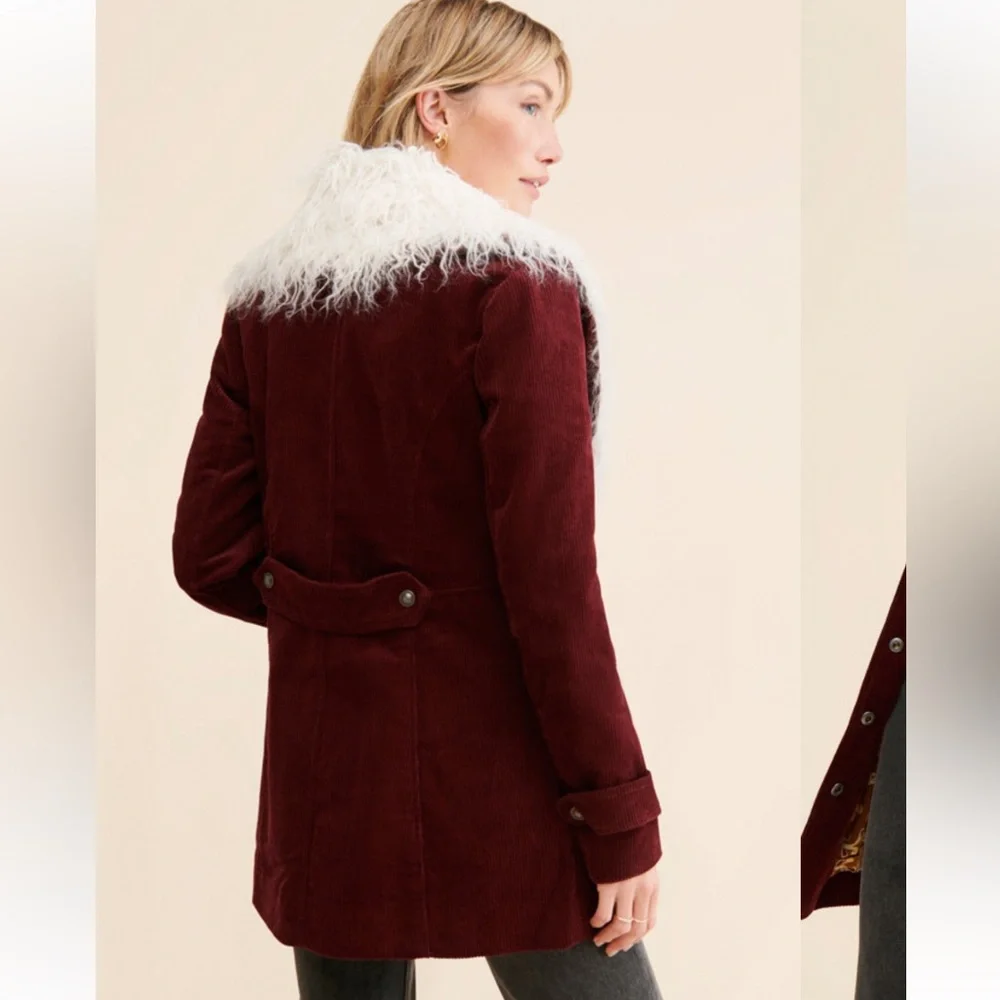 UFT NWT Free People Lady Lane corduroy coat Size Small - Picture 10 of 16